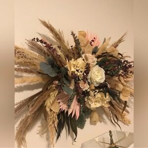 Wedding Boho Artisan Arch Or Home Decor Wall Floral Accent Piece Custom Designed